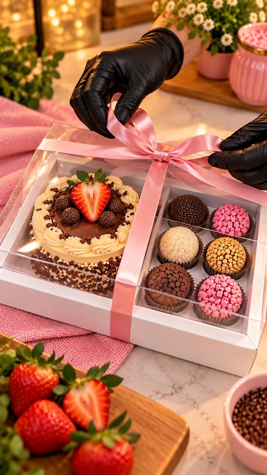 Embalagem bento Cake